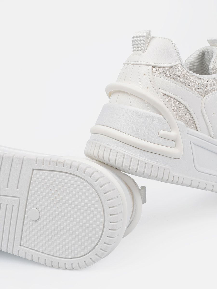 White Lace Sneakers