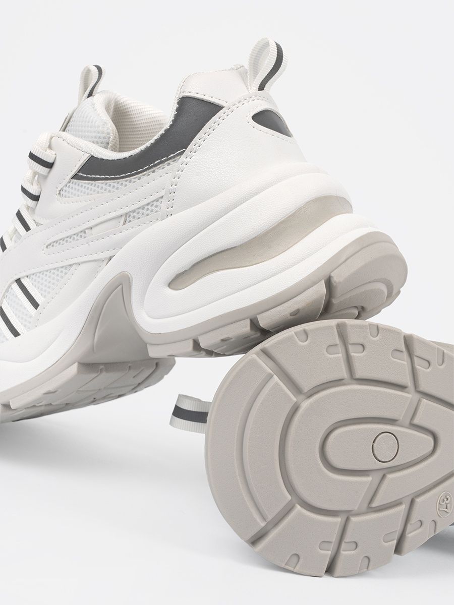 White Women's Platform Sneakers