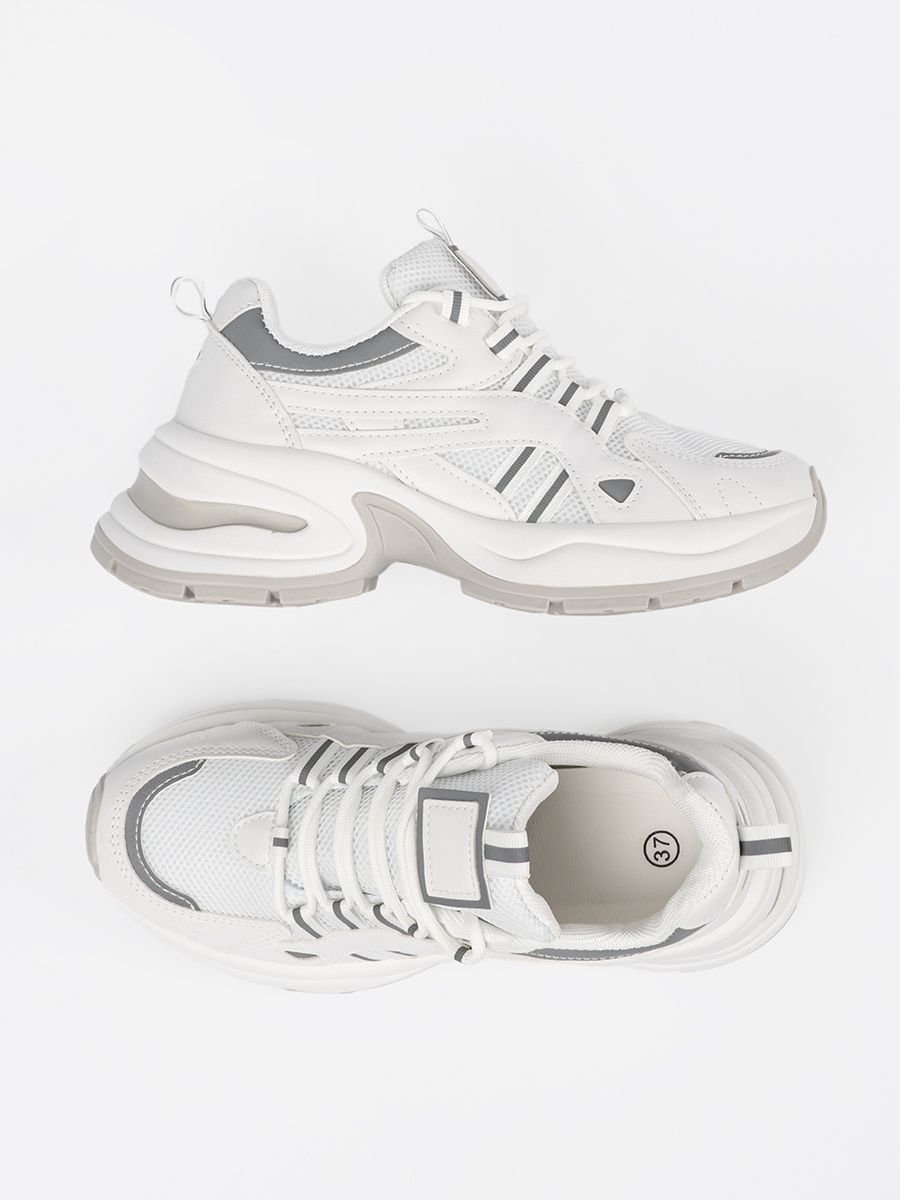 White Women's Platform Sneakers