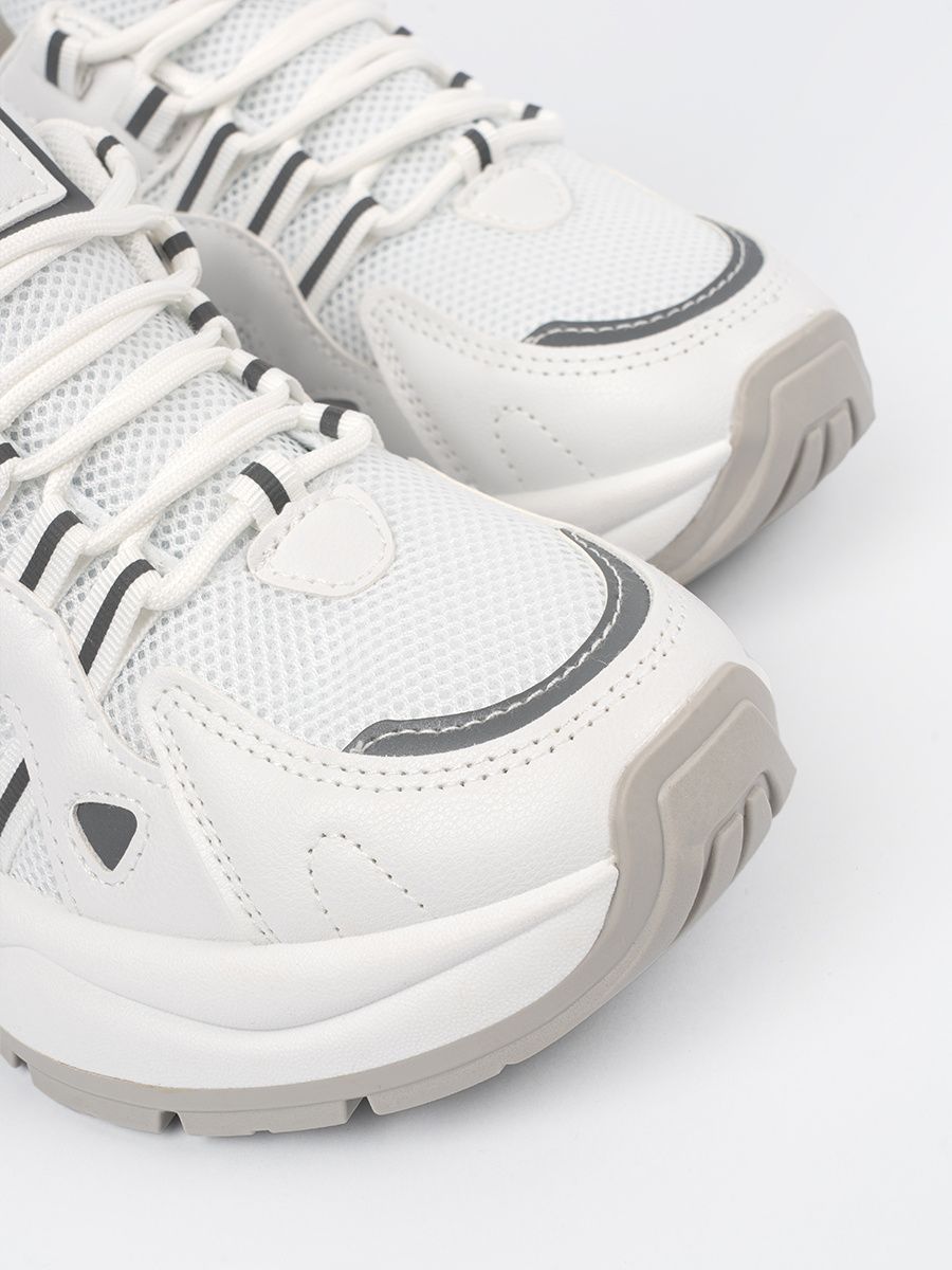 White Women's Platform Sneakers