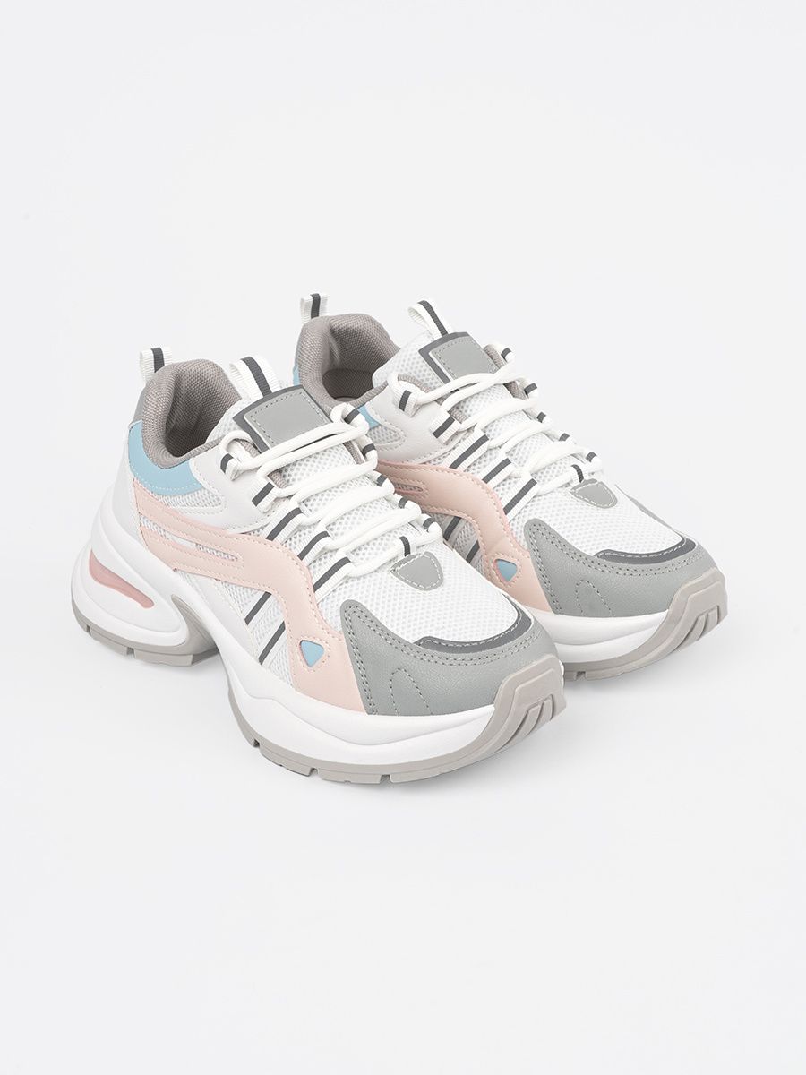 Pastel Sports Shoes on Platform