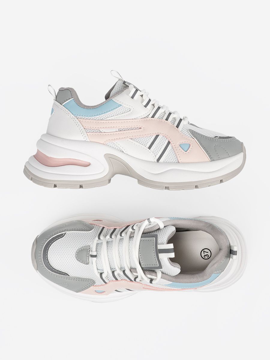 Pastel Sports Shoes on Platform