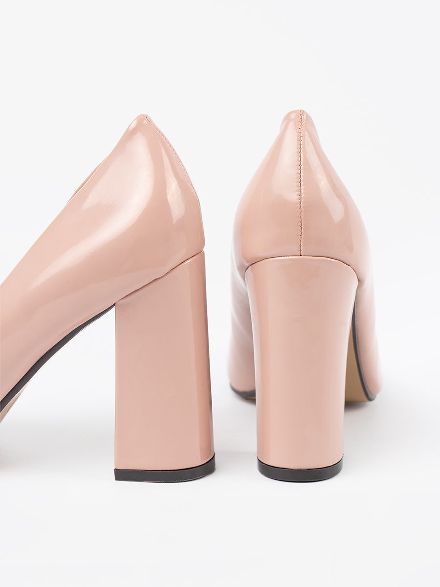 Light Beige Patent Heels