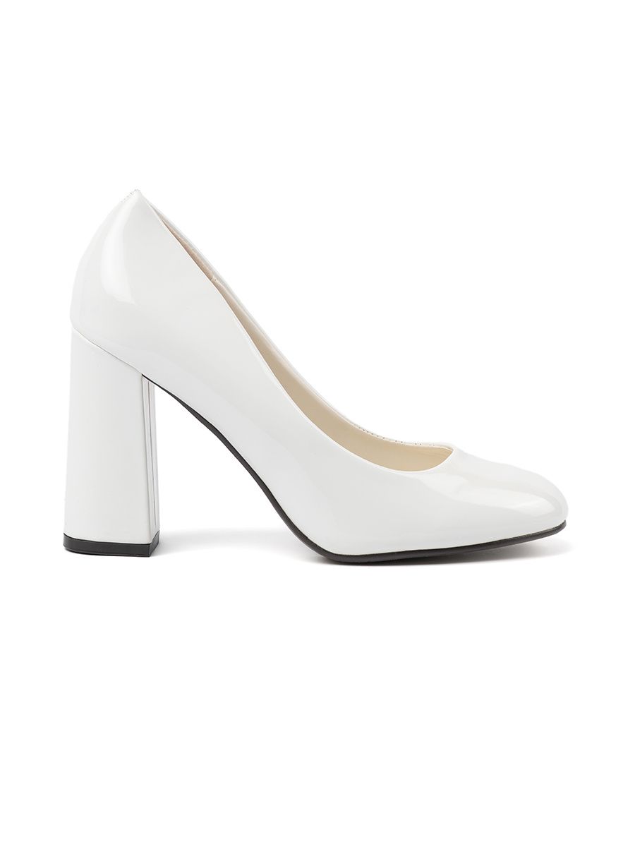 White Patent Pumps