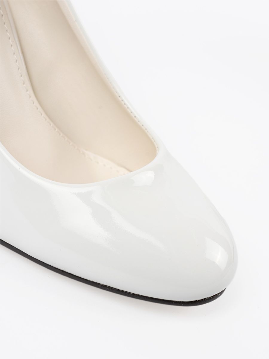 White Patent Pumps