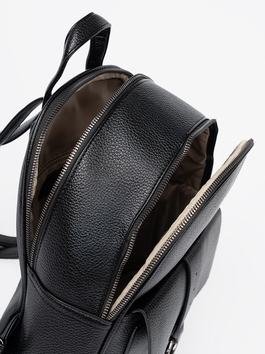 Black Women's Eco-Leather Backpack