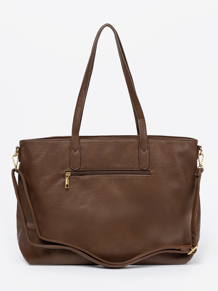 Brown Bag with Golden Details