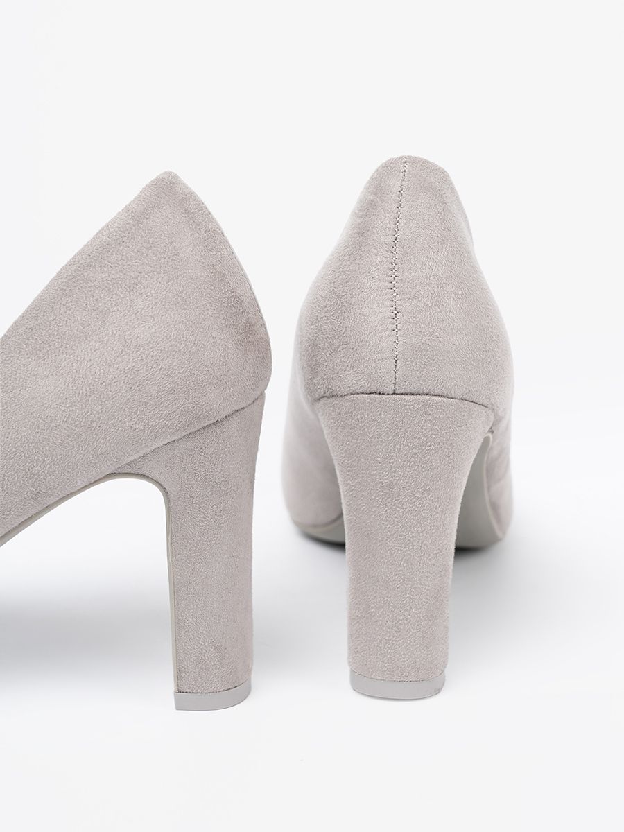 Classic Grey Suede High Heels