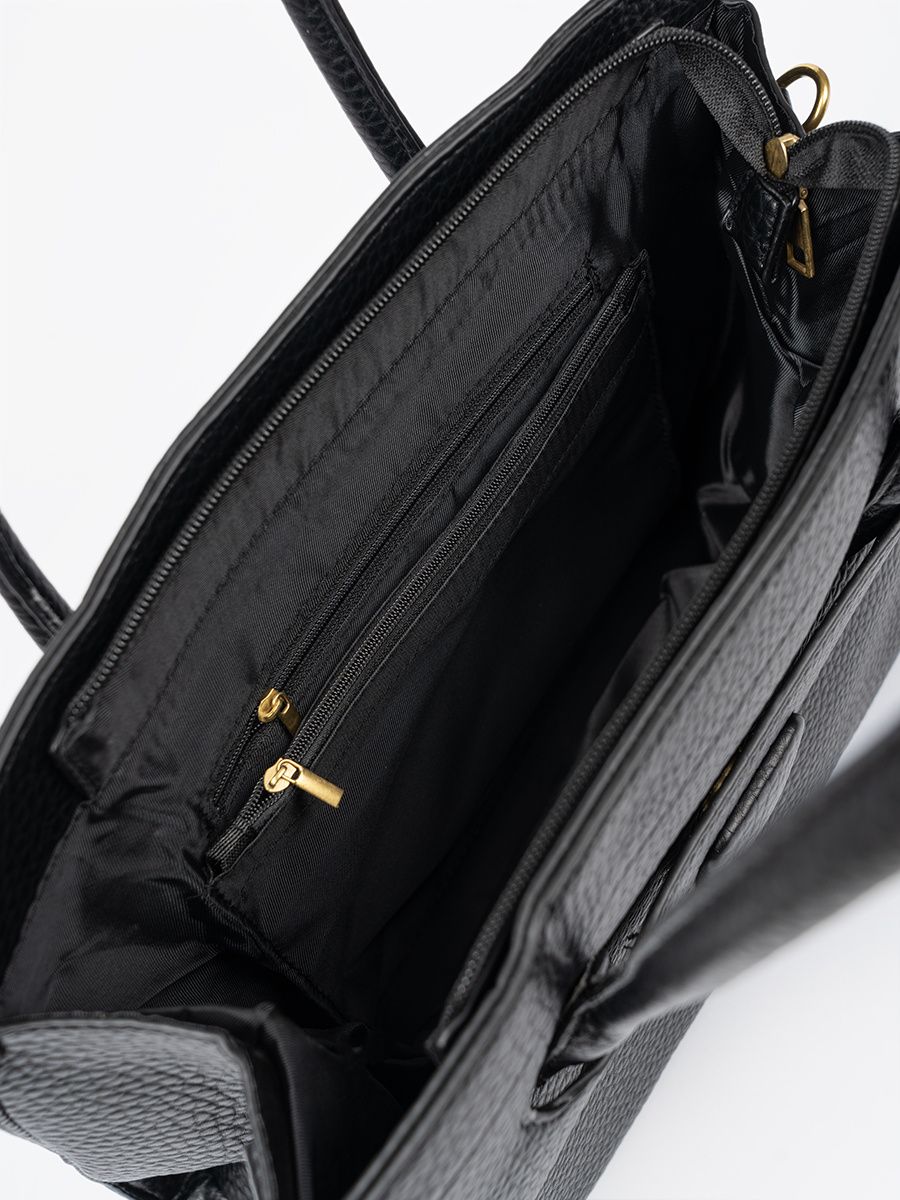 Classic Black Shoulder Bag