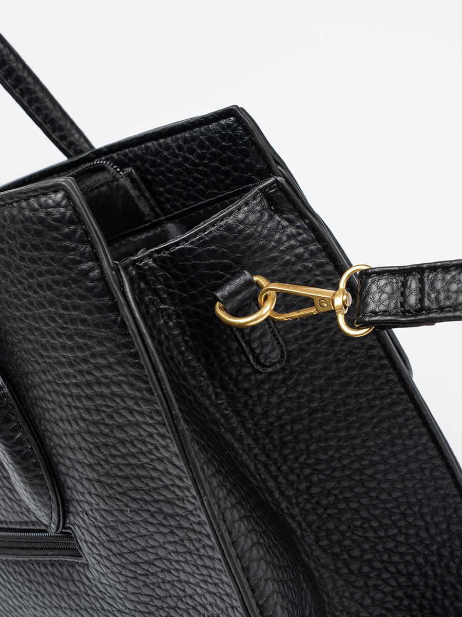 Classic Black Shoulder Bag