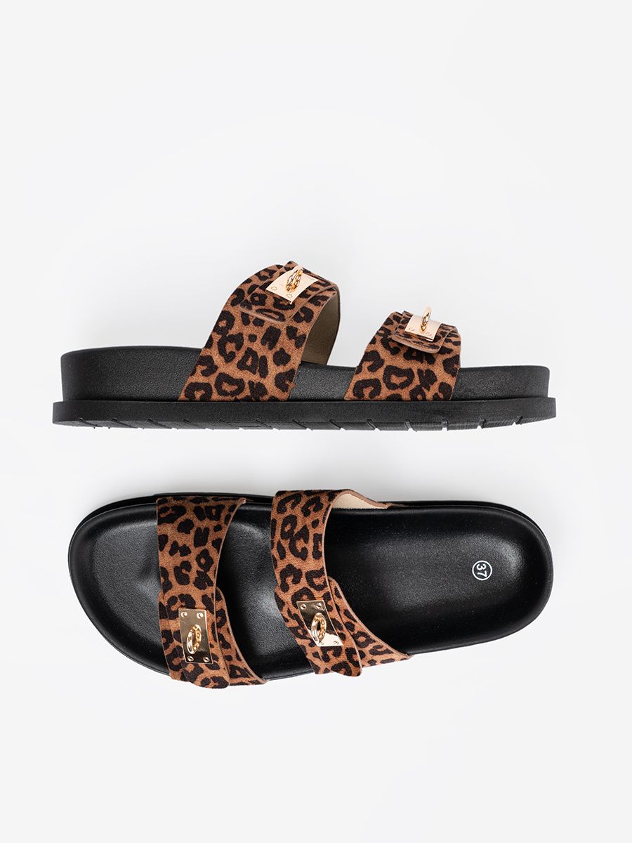 Women's Leopard Print Slides