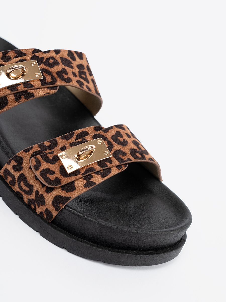 Women's Leopard Print Slides