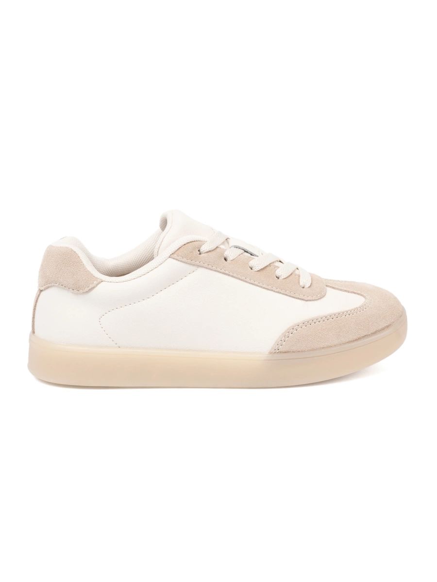 White-beige Women's Sneakers