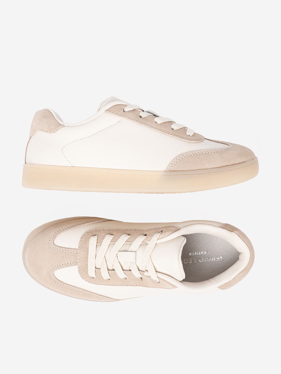 White-beige Women's Sneakers