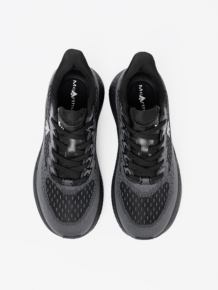 Lightweight Black Sneakers with Breathable Upper McArthur