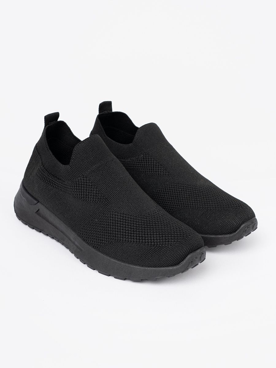 Black Slip-On Sneakers