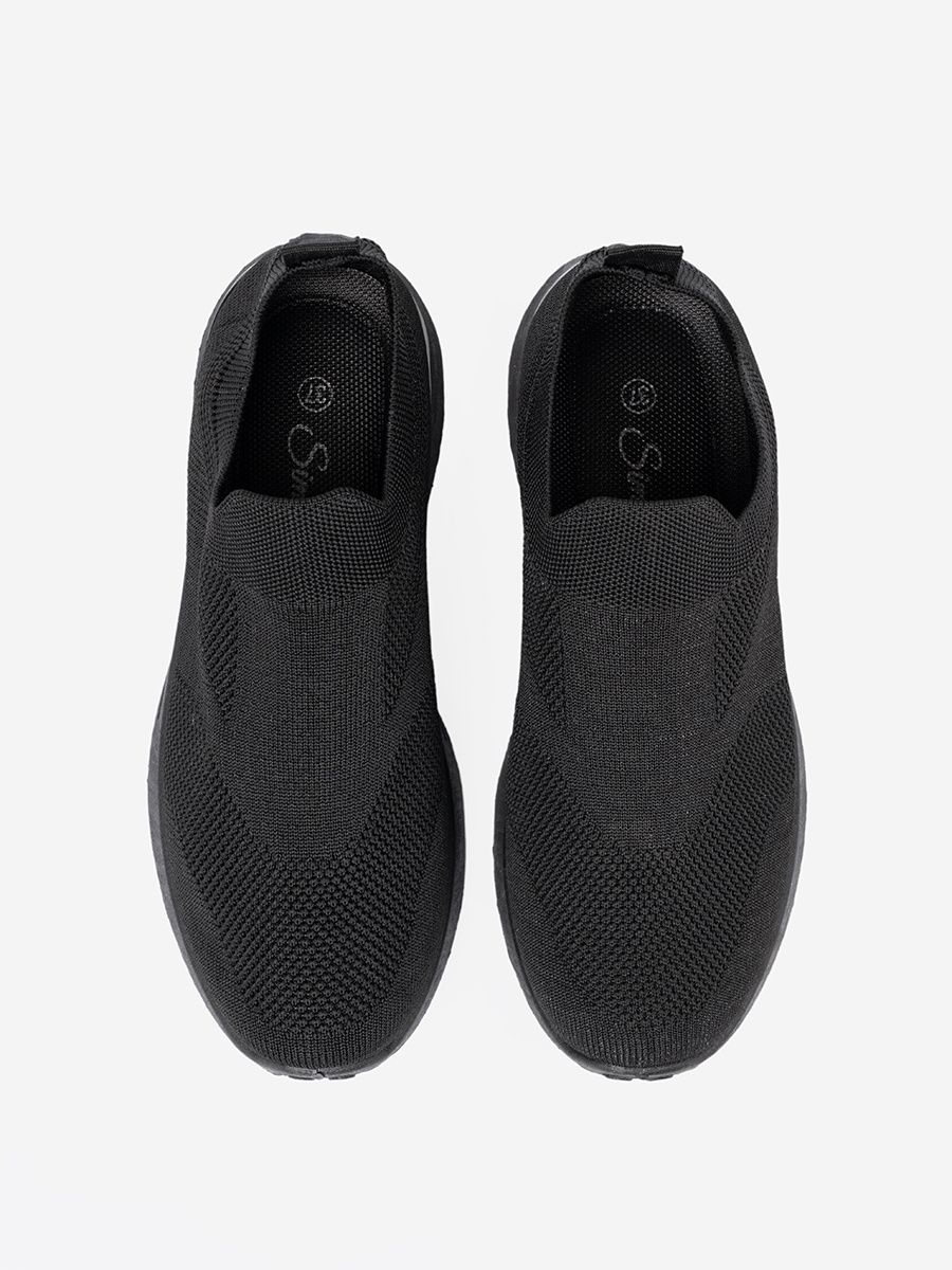 Black Slip-On Sneakers