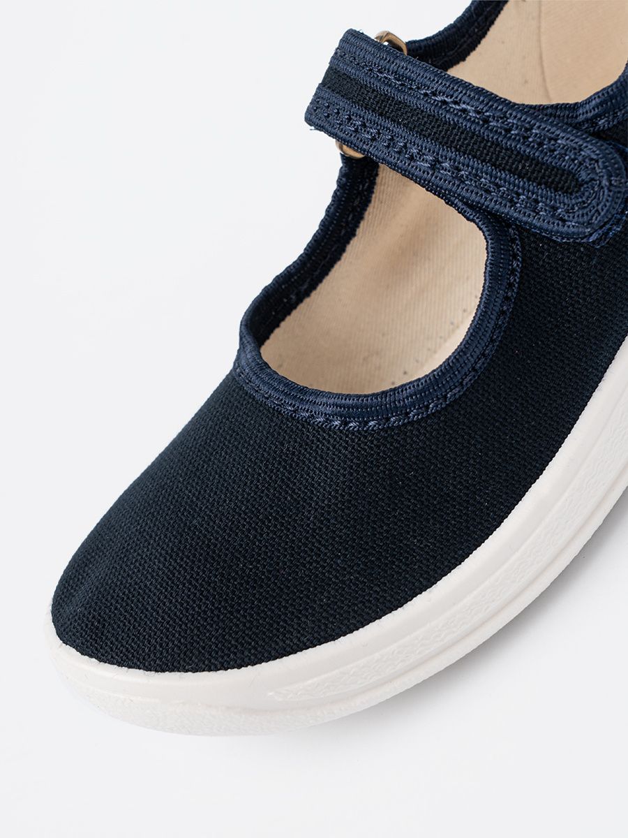 Children's Velcro Sneakers in Navy Blue