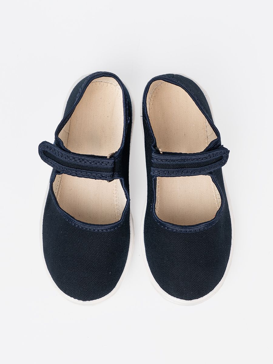 Children's Velcro Sneakers in Navy Blue