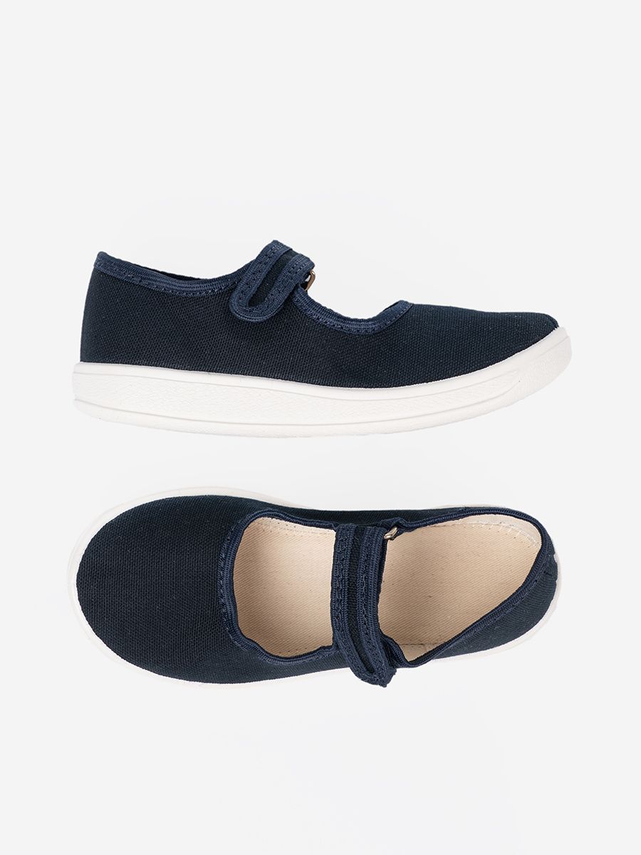 Children's Velcro Sneakers in Navy Blue