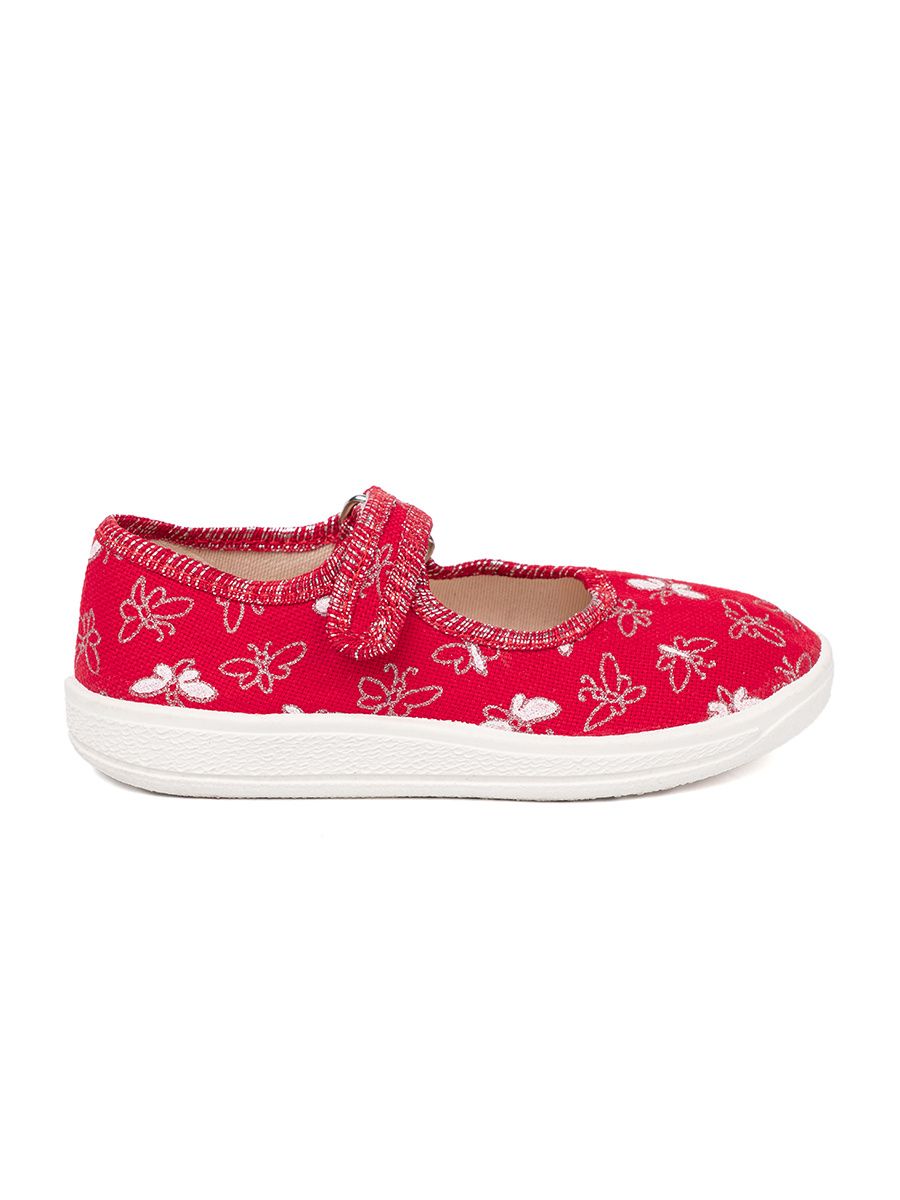 Red Kids' Sneakers with Velcro