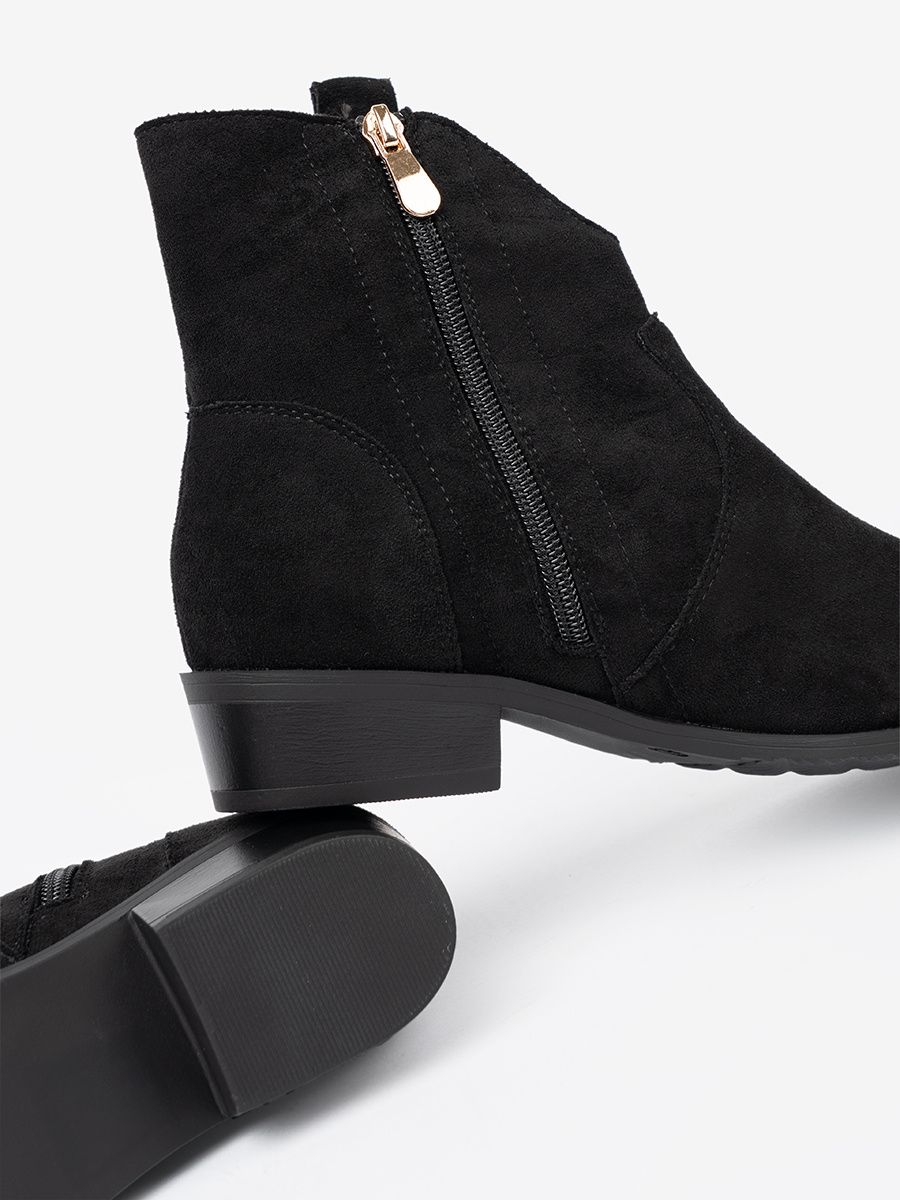 Black Suede Ankle Boots
