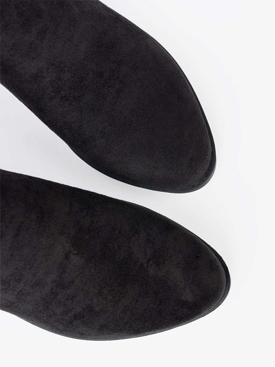 Black Ankle Boots with Cutouts