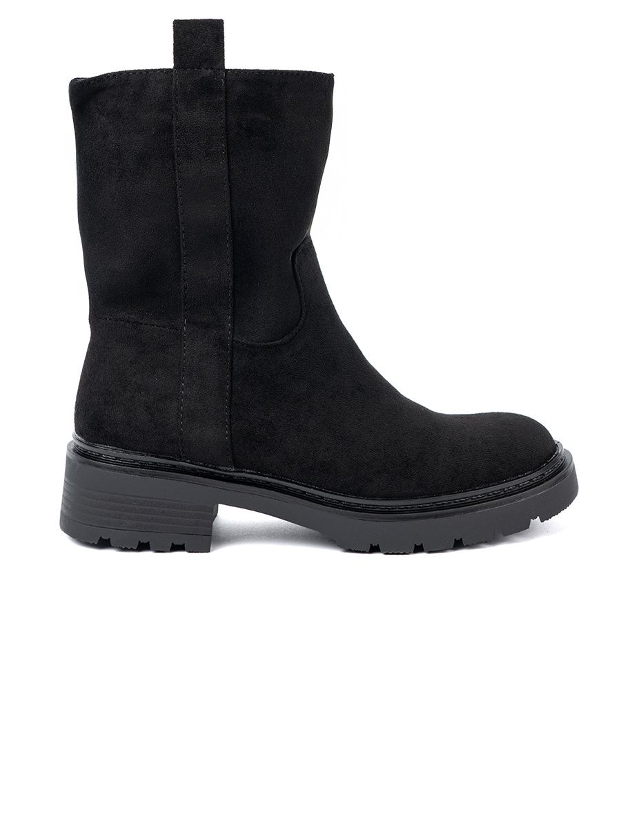 Stylish Ankle Boots with Thick Black Sole