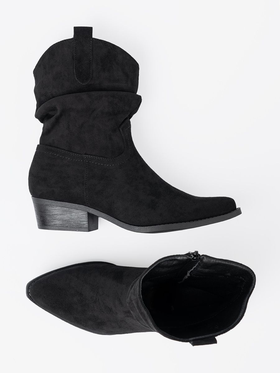 Black Ankle Boots with Classic Cut