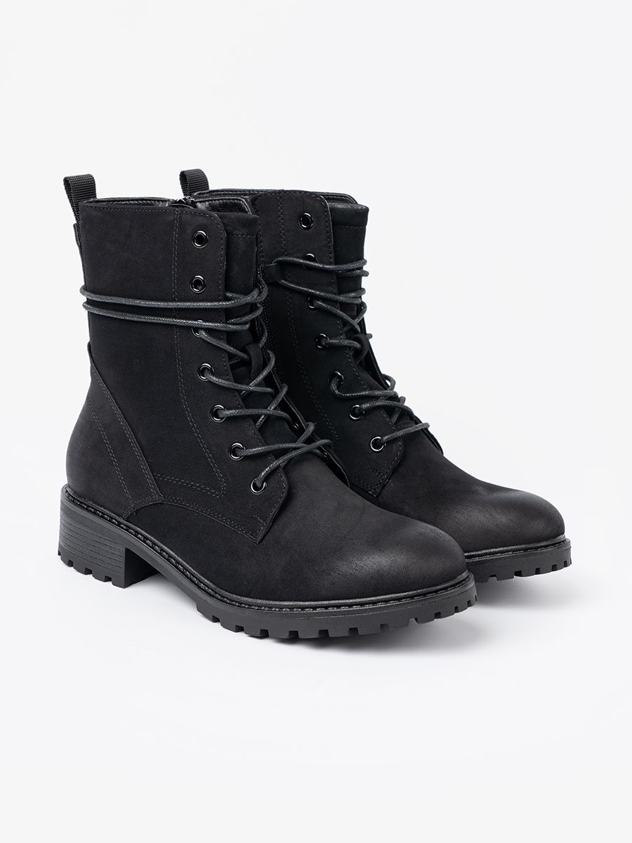 Trendy Black Workers with Decorative Lacing