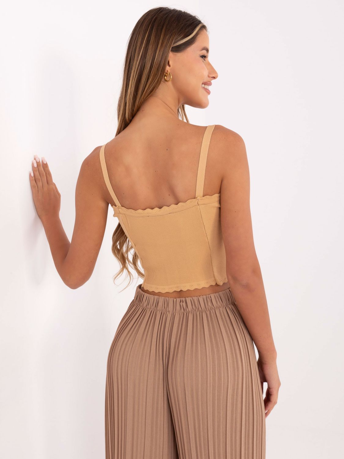 Beige Short Top RUE PARIS