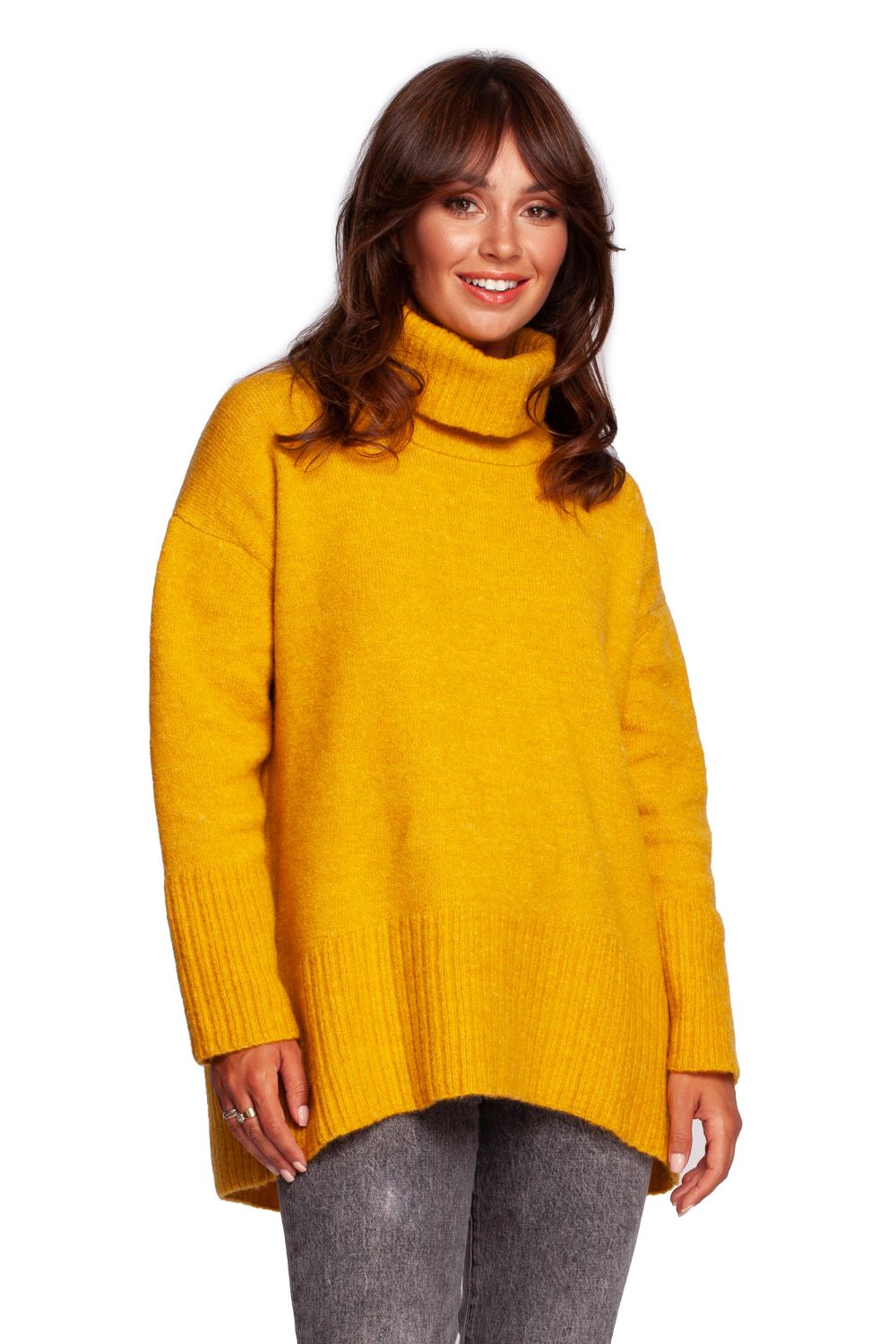 Yellow Turtleneck Sweater