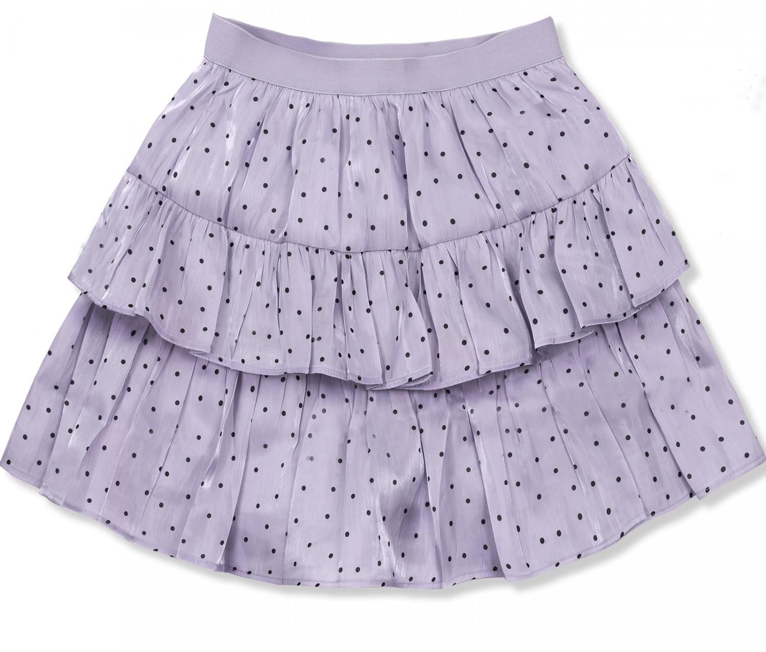 Lilac polka dot skirt