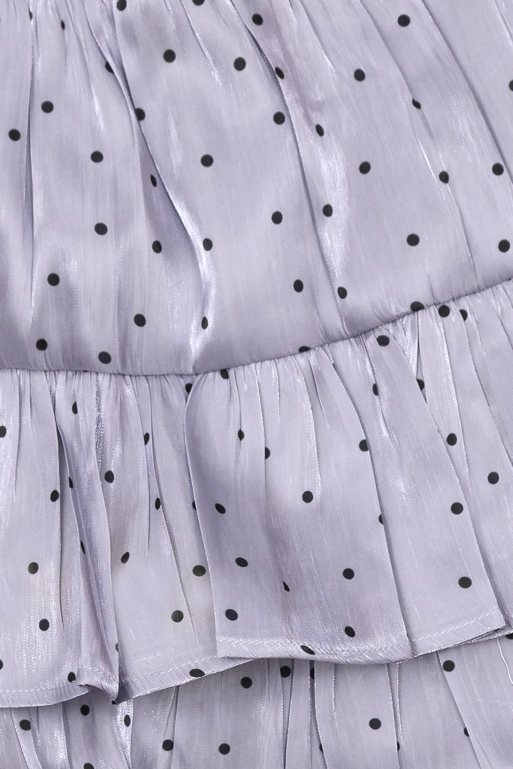 Lilac polka dot skirt