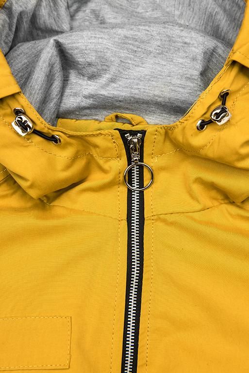 Yellow spring parka jacket
