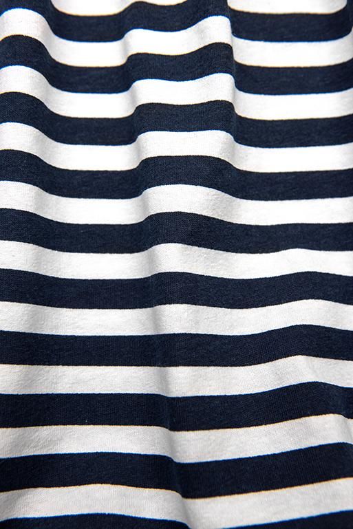 Blue-white loose striped dress II.