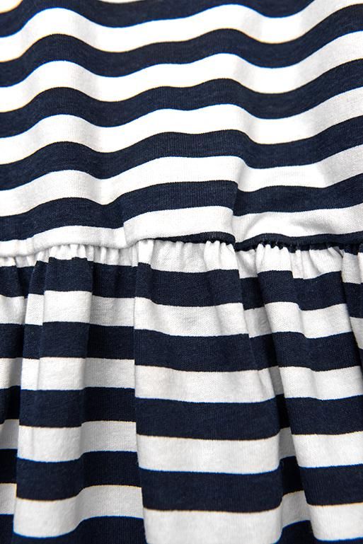 Blue-white loose striped dress II.
