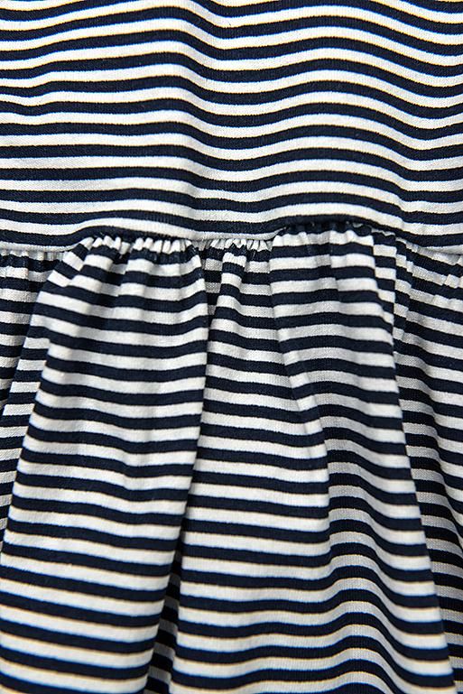 Blue-white loose striped dress IV.