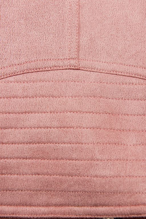Faux suede jacket in light pink