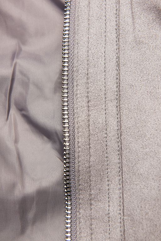 Faux suede jacket in gray