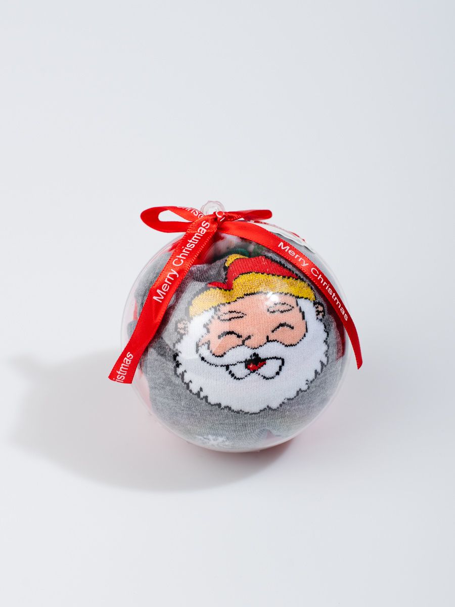 Christmas socks in a bauble