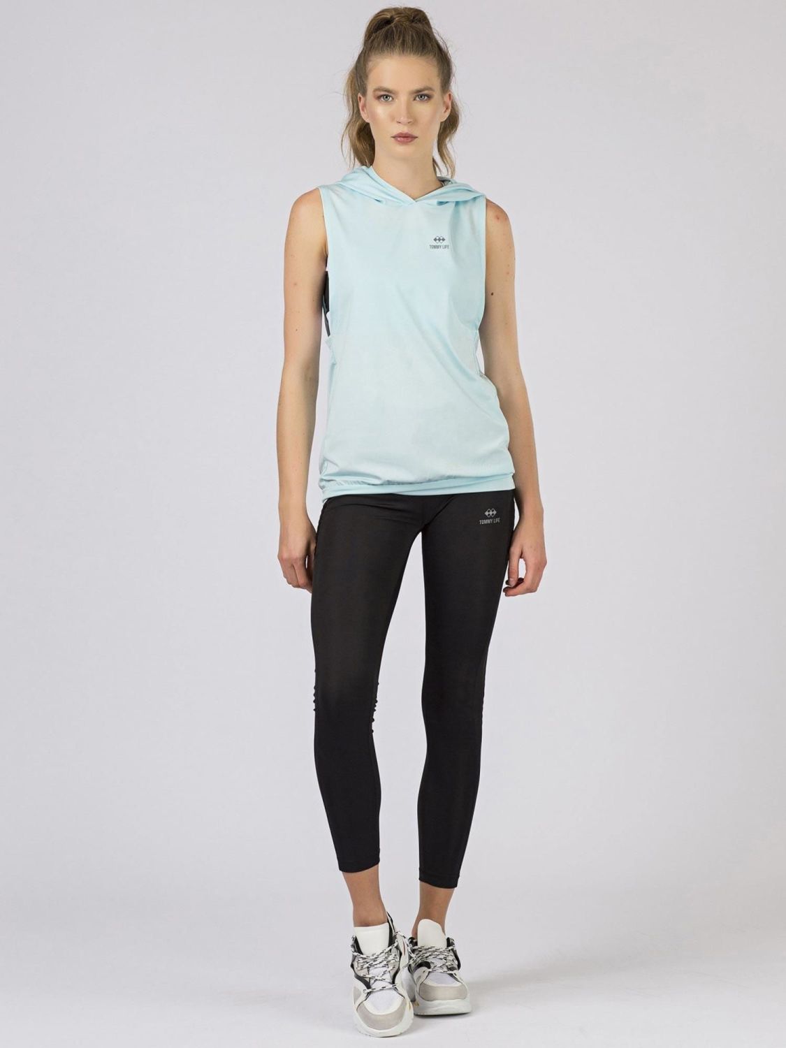 Light Blue Sports Hoodie TOMMY LIFE