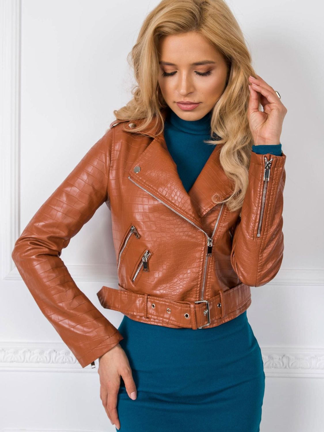 Beige Women's Transitional Jacket
