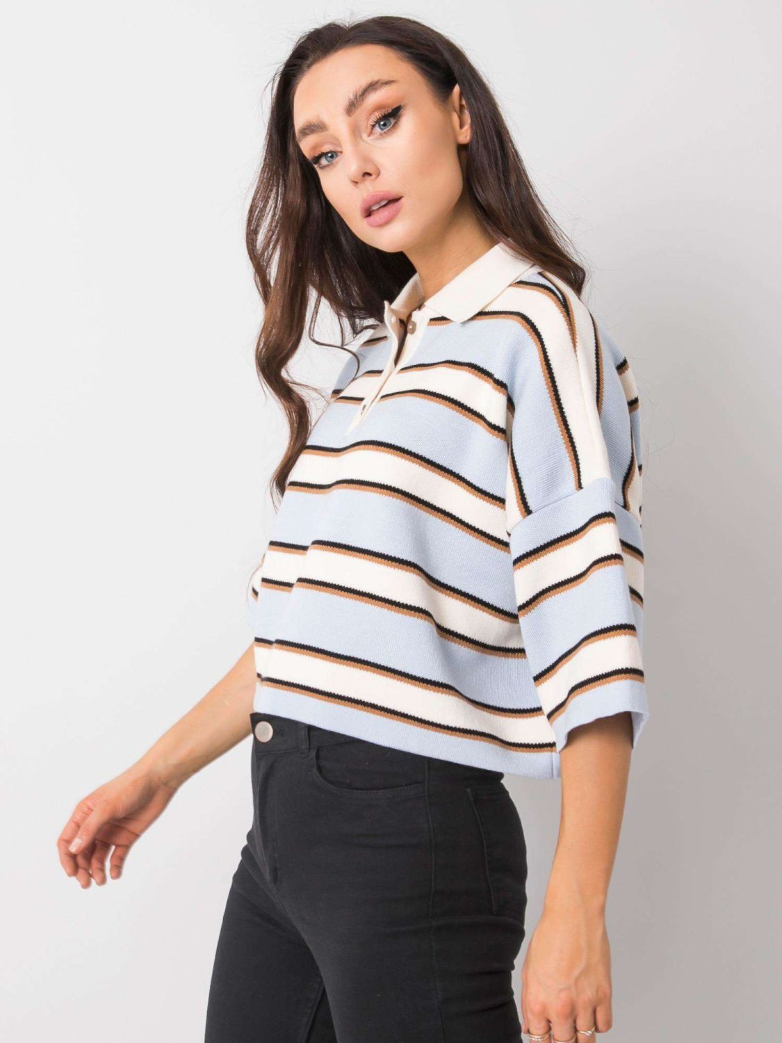 Blue Striped Blouse RUE PARIS