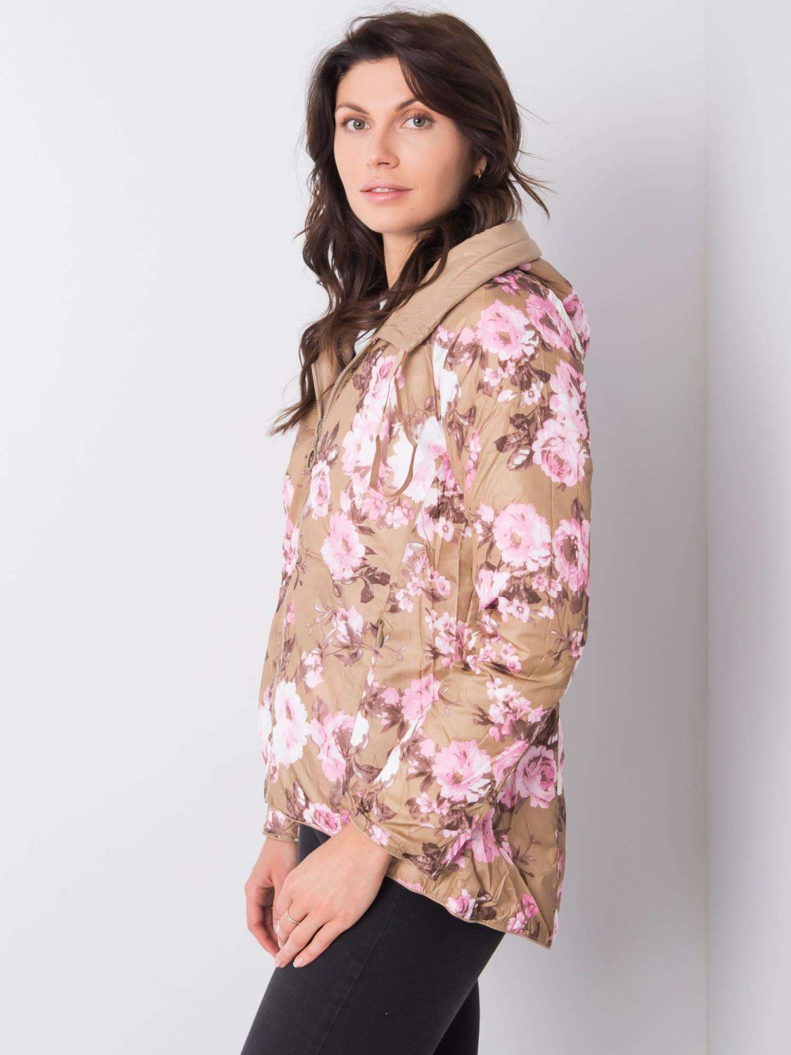 Camel Quilted Reversible Jacket