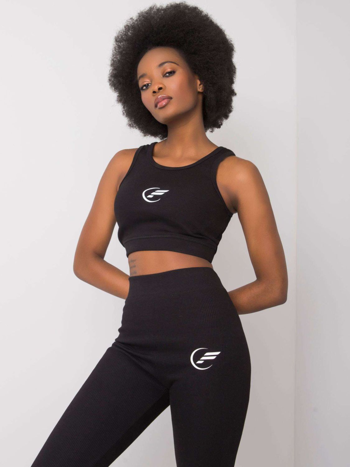 FOR FITNESS Black Sports Set