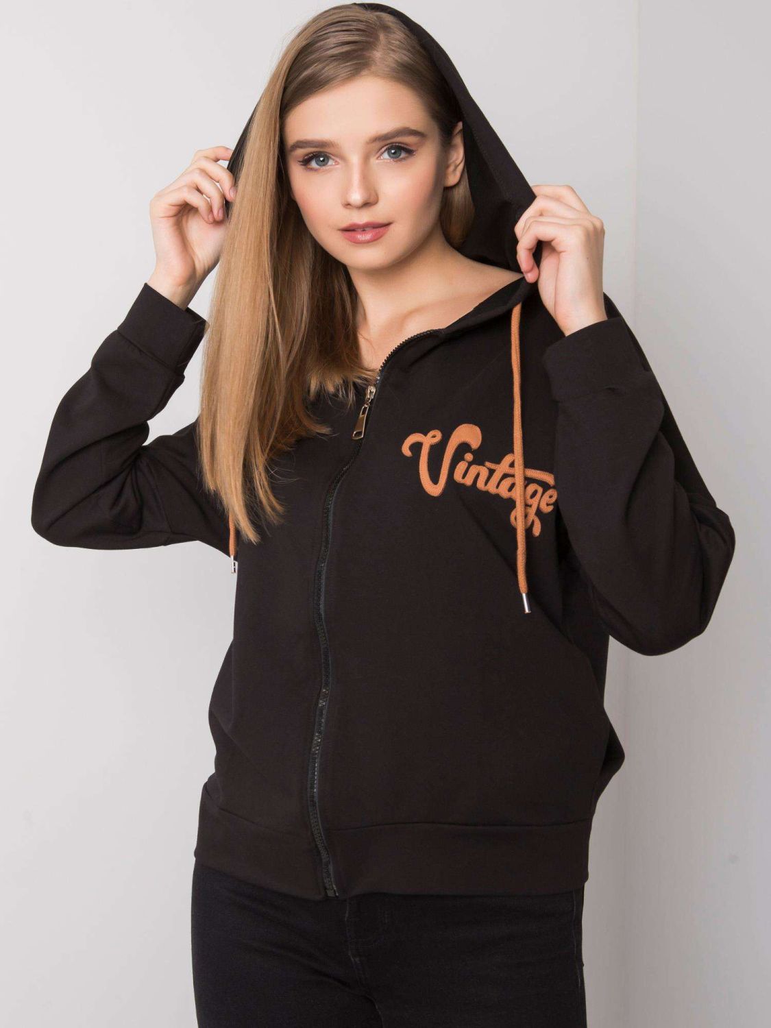 Black Zip-Up Hoodie