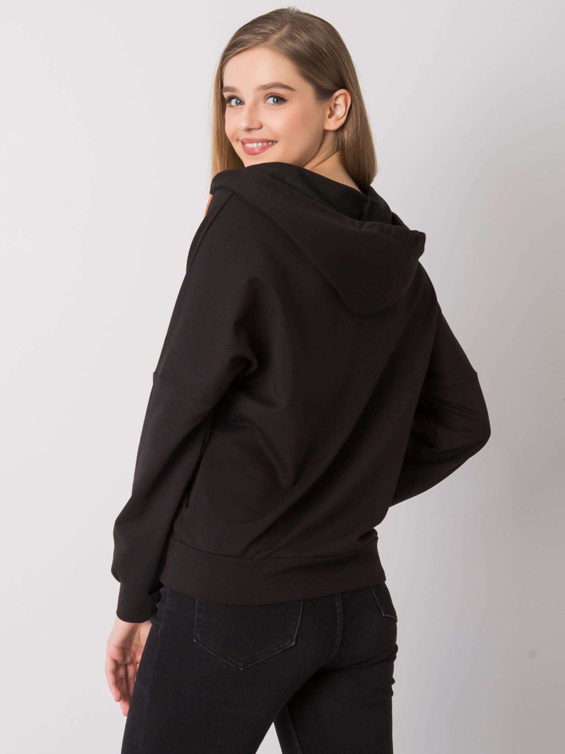 Black Zip-Up Hoodie