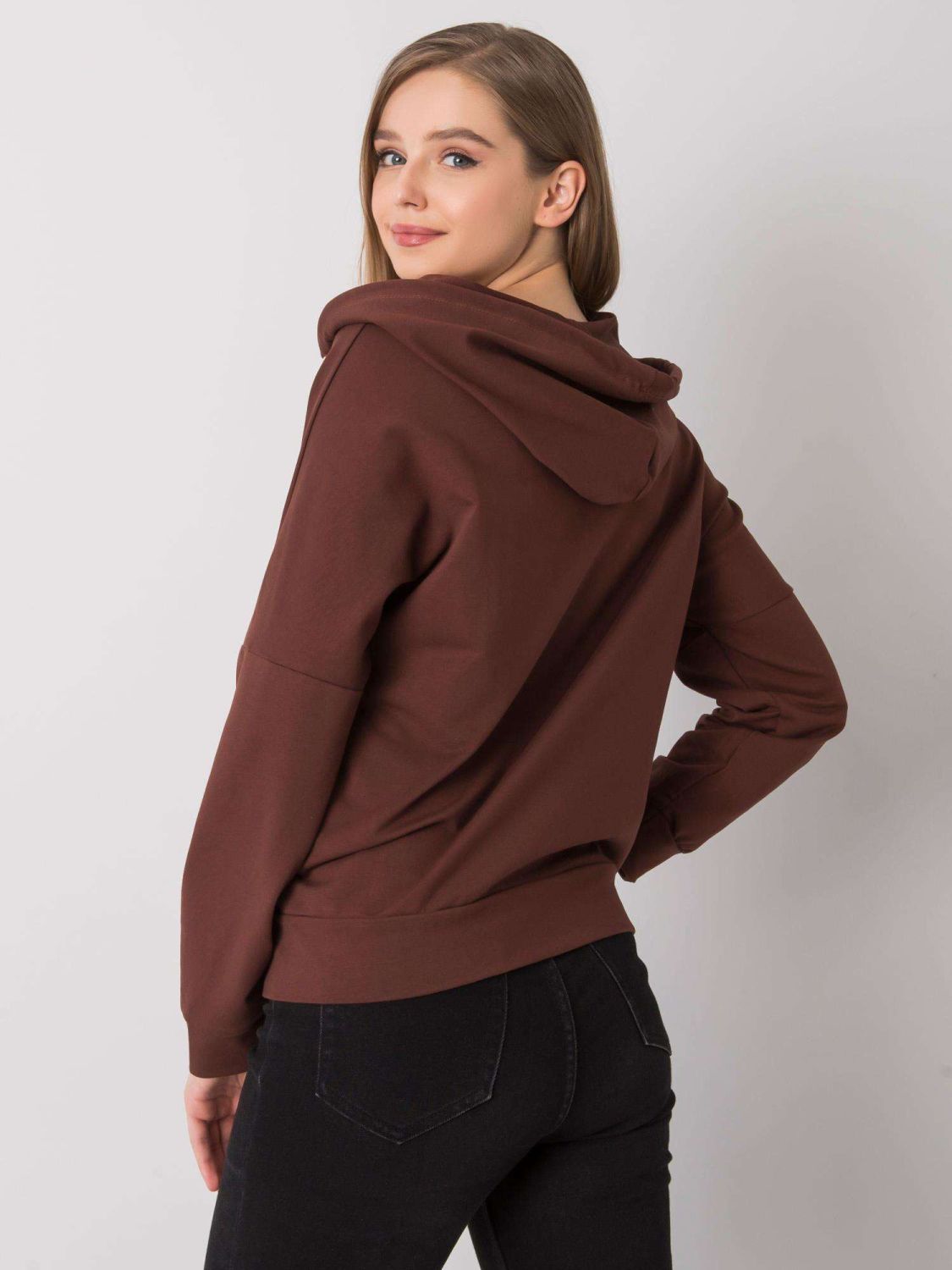 Brown Zip-Up Hoodie