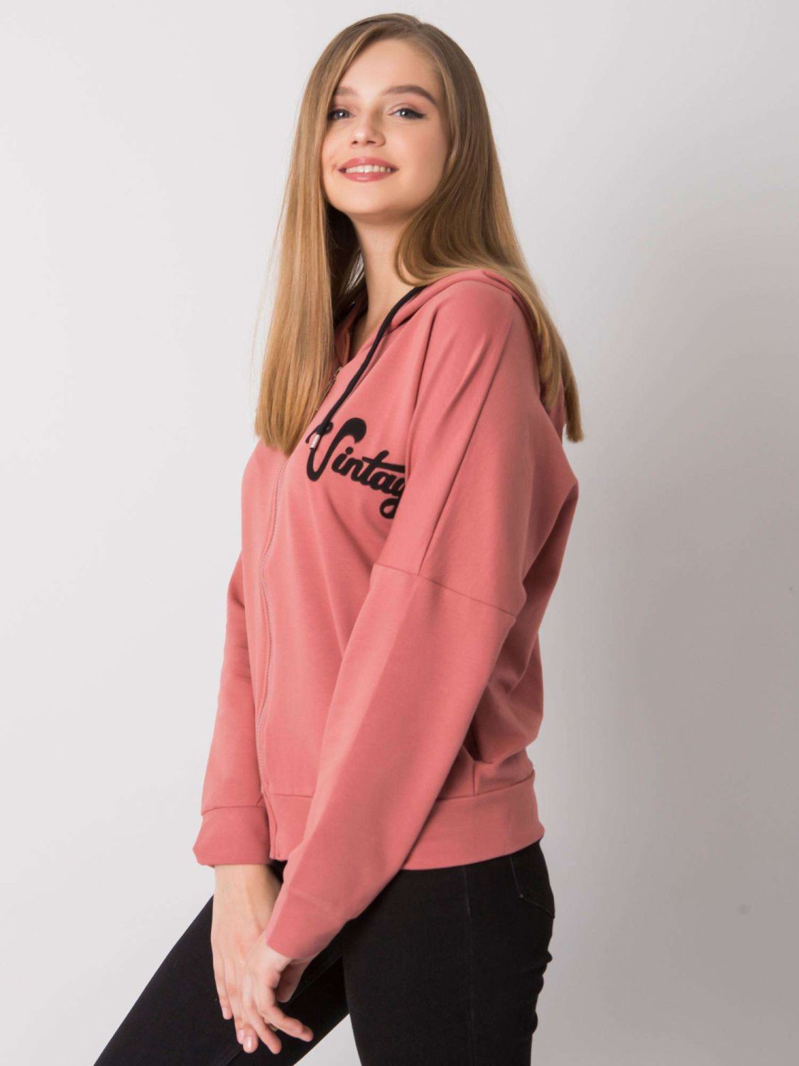 Pink Zip-Up Hoodie
